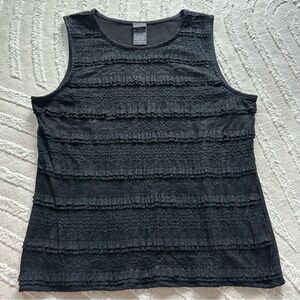 Covington | Sleeveless Frill Top